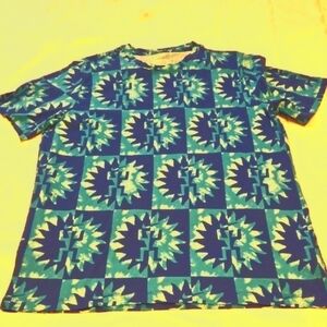 Nike Blue and Green Tee